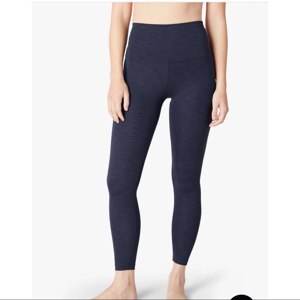 Beyond Yoga Heather Rib High Waisted Midi Legging